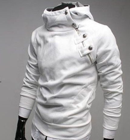 casaco moletom masculino branco