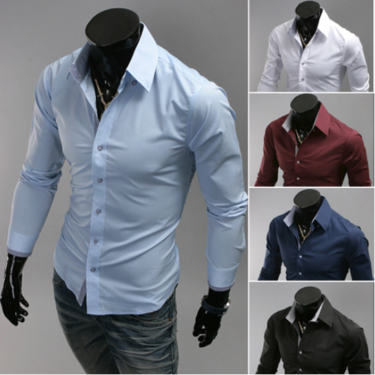 camisas slim fit masculinas