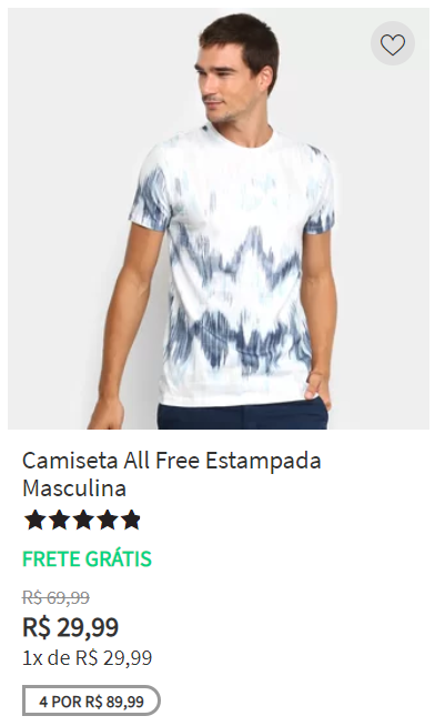 camiseta branca e azul manga curta, camisa barata masculina manga curta 