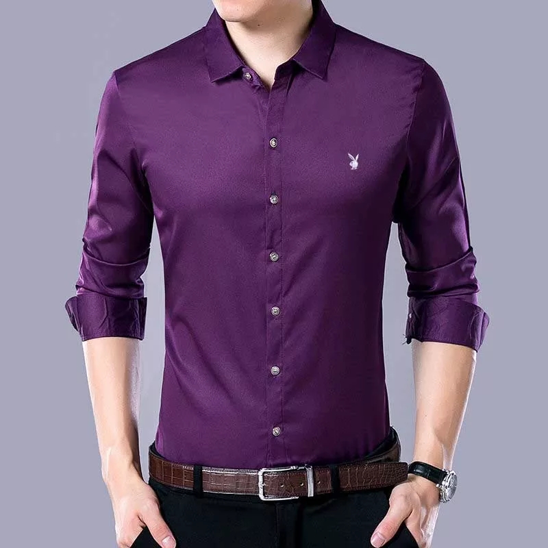 camisa_social_roxa_masculina_slim_fit_de_luxo