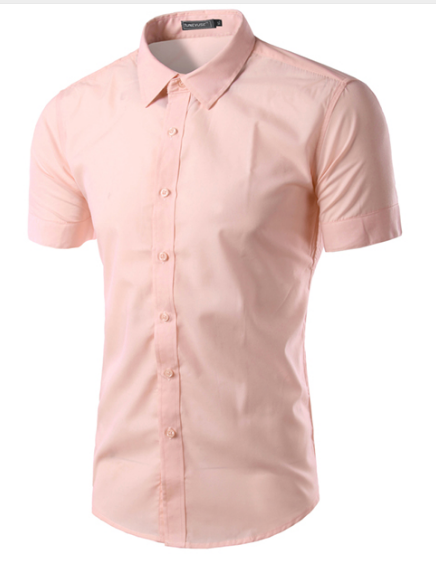 camisa social masculina rosa bebe