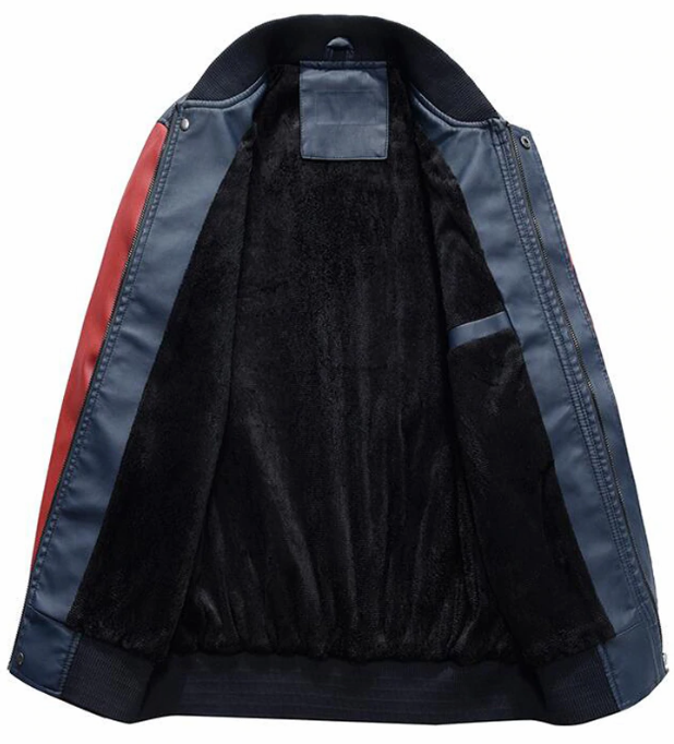 jaqueta de couro sintetico masculina