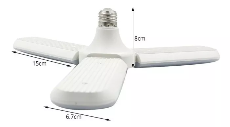 Lampada Led Dobravel Ajustavel 80w Alta Iluminação Bivolt e 27