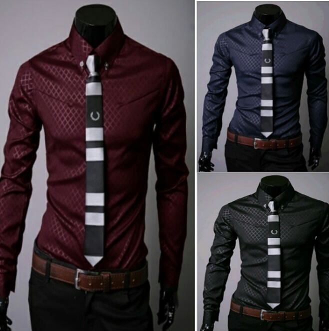 camisa social masculina fit slim